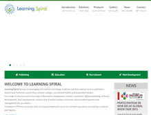 Tablet Screenshot of learningspiral.co.in